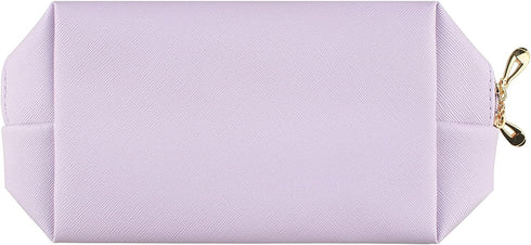 Small Makeup Bag Portable Cosmetic Bag for Women Makeup Pouch Waterproof Toiletry Bag for Travel (Light Purple, Normal)...