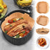 Air Fryer Disposable Paper Liner, Square Parchment Insert Non-Stick, Baking Food Grade Sheet for Aifryer Basket, Oven, Pan, Oil-proof, Water-proof...