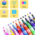 Acrylic Paint Marker Pens, 18 Colors Premium Waterproof Permanent Paint Art Marker Pen Set for Halloween Painting Pumpkins, Christmas Gifts, Rock ...