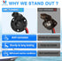 MICTUNING Trolling Motor Plug and Receptacle 12V Quick Connect Socket Compatible With Minn Kota Marine Boat Kayak, 2 Wire 8 Gauge Male Female Trol...