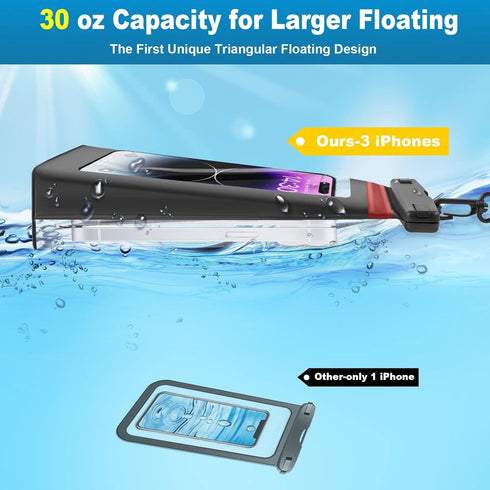 Waterproof Phone Pouch, Cruise Ship Essentials 2 Pack 9" Water Proof Pouch Case for iPhone 15 14 13 12 Plus Pro Max Samsung Carnival 2024 Dry Bag ...