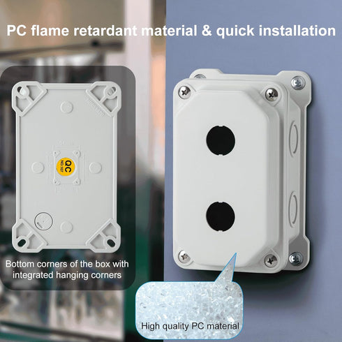 Outdoor Waterproof Electrical Box, ABS Material, Ventilation and Heat Dissipation, Cold Rolled Steel Base Plate and Wall Plate (NP-S)...