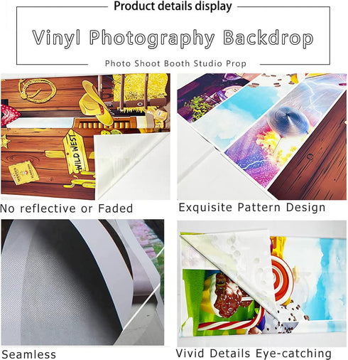 Yeele 7x5ft Strawberry Birthday Backdrop Cartoon Green Tree Rainbow Mushroom House Photography Background Berry One Sweet Girl Birthday Baby Showe...