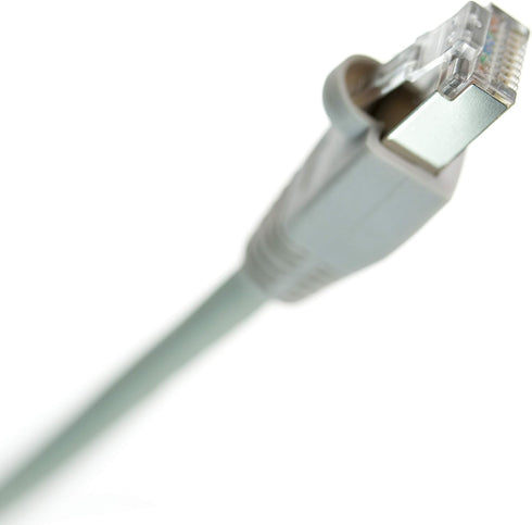 NTW Cat6 Ethernet Cable Shielded 25 FT Gray Plated RJ45 Connector Internet LAN Wire Cable Cord for Modem Router PC Mac Laptop PS5 PS4 Xbox 360 Pat...