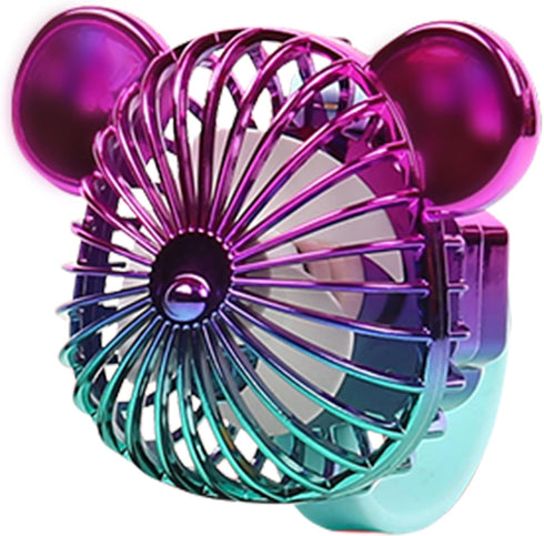 Cute Wrist Fan - USB Charging Three Speed Wind Power Personal Fan with Elastic Strap for Baby Stroller, Crib, Bicycle, Treadmill, Camping (Red and...
