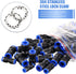 120 Pcs Straight Push Connectors, 6/8/10/12 mm Quick Connect Air Hose Fittings Air Line Fittings Plastic Push to Connect Air Hose Fittings Pneumat...