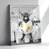Highland Cow Wall Art For Bathroom 12x16 Inch Funny Cow On Toilet Reading Newspaper Farmhouse Decor Sunflower Animal Bathroom Pictures Morden Hipp...