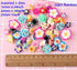 Assorted 50 Pack Tropical Flower Resin Charms Hawaiian Bali Plumeria Flatback Cabochons Flatback Plastic Beads for Miniature Fairy Garden Accessor...
