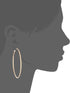 GUESS "Basic" Gold Large Diamond Cut Hoop Earrings...