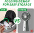 Foldable Table Fan for Tables: Outdoor Indoor Table Fans, Picnic Accessories,Tabletop Fans Rotators with Holographic Blades, Fan For Parties, Barb...