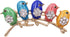 Cute Little Bird Multi Color Brooch Pin Crystal Gold Tone...
