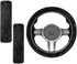 3 Pcs Fluffy Fur Auto Steering Wheel Cover and Seat Belt Cover Set Include Fuzzy Steering Wheel Cover, 2 Seatbelt Shoulder Pad Comfort Anti Slip C...