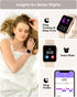 BRIBEJAT Smart Watch for Women (Dial/Answer Call) 38mmx46mm Fitness Tracker Pedometer/SpO2/Real-time Heart Rate/Sleep Monitor Compatible with Sams...