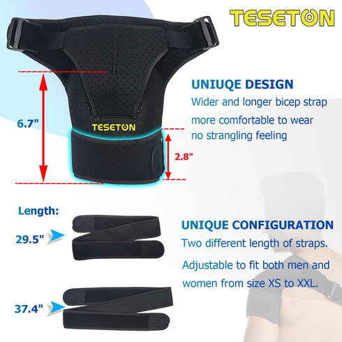 Shoulder Brace for Men and Women, Shoulder Compression Sleeve for Pain Relief, Rotator Cuff Support Brace...
