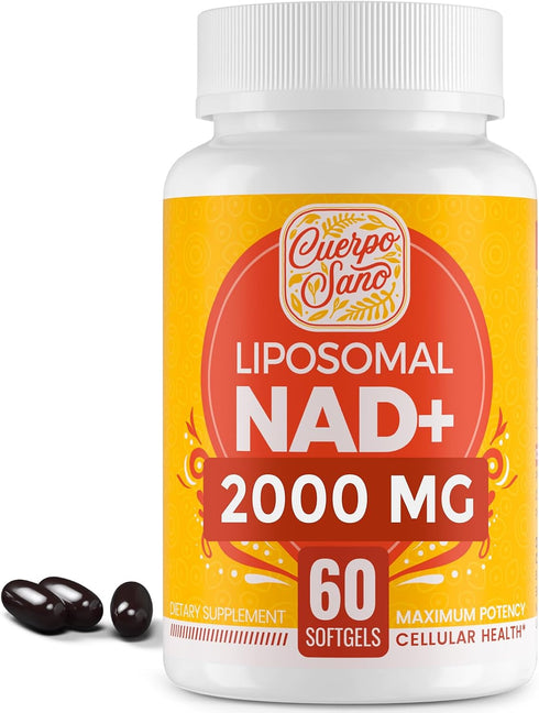 2000 MG Liposomal NAD Supplement - High Absorption & NAD Pontecy, More Efficient Than Nicotinamide Riboside, 100% Pure NAD+ Supplements for Aging ...