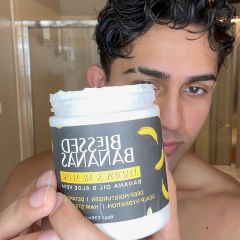 Daddy & Me Mask - 8oz Banana Oil & Aloe Vera - Hair Hydration, Hair Strengthening, Scalp Hydration, Deep Moisturizer, Detangler - 1 Count...