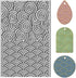 CHGCRAFT Waves Borders Lines Clay Texture Mat Clay Modeling Pattern Pad Texture Sheets for Polymer Clay Making Earrings Jewelry, 4x2.6inch...