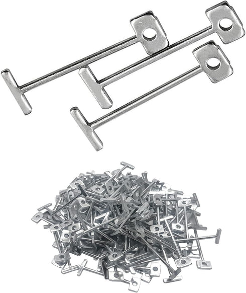 1.5mm T-Pins Steel Needles for Flooring Wall Tile Leveling System Tiling Construction Tools Replaceable Pin Reusable Spare Steel Pin(150Pcs)...