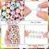 100pcs Rainbow Soccer Beads with 5.5 Yard Elastic Rope,Acrylic Sports Beads DIY Spacer Beads for Necklace Bracelet Keychains Handmade Jewelry Maki...