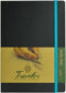 Pentalic 6" x 8" Pocket Dot Grid Traveler Journal, 160 Pages, Black...