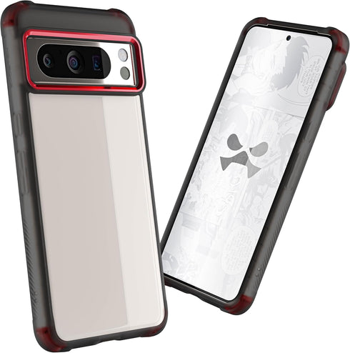 Ghostek Covert Google Pixel 8 Pro Clear Case - Compatible with Wireless Charging, Shockproof Silicone, Minimalist Phone Cover (6.7 Inch, Smoke)...