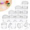 Outus Small Paint Cup with Lids, Plastic Mini Paint Containers DIY Craft Storage Containers for Painting,Beads Seeds Clay or Others(50 Pcs,1.22 x ...