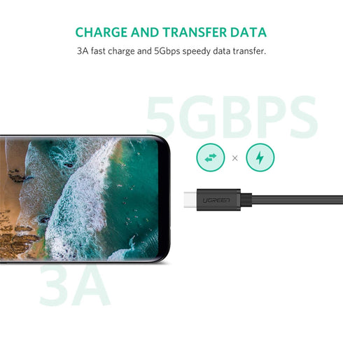 UGREEN USB Type C Extension Cable (10Gbps), USB 3.2 Type C Male to Female Fast Charging, Compatible with MacBook Pro iPad Pro Dell XPS Surface Swi...