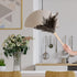 Superio Ostrich Feather Duster Fluffy Dust Remover, with Wooden Handle Reusable for Cleaning Homes, Ceilings, and Furniture (3 Pack) (1 Pack)...