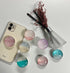 Clear Crystal Collapsible Expandiing Mobile Phone Grip Stand Holder for Smartphones and Tablets Cell Phone Accessory (Purple Glitter)...