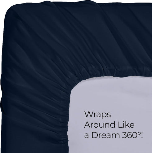 Utopia Bedding Queen Fitted Sheet - Bottom Sheet - Deep Pocket - Soft Microfiber - Shrinkage and Fade Resistant - Easy Care -1 Fitted Sheet Only (...
