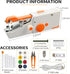 Hand held Sewing Machine, Portable Sewing Machine Handheld for Quick Stitching 33Pcs, Mini Sewing Machine for Beginners Suitable for Home Travel D...