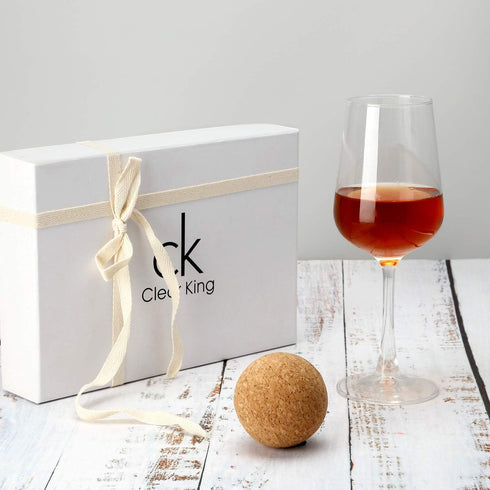 Shappy 2 Pieces Cork Ball Wooden Cork Ball Stopper for Wine Glass Decanter Stopper Replacement Wine Carafe Decanter Bottle Replacement for Christm...