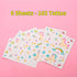 24 Reusable Unicorn Drinking Plastic Straws + 6 Temporary Tattoos for Girls | Birthday Party Supplies - Rainbow Unicorn Party Favors Decorations w...