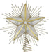 Kurt Adler 10-Light Capiz and Wire Snowflake Christmas Treetop, 10-Inch, Silver...