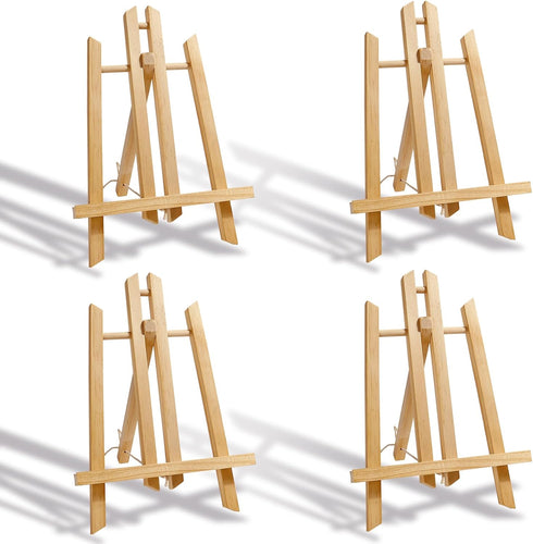 11 in Wood Easel Stand for Painting, Canvases, Art, Crafts, Tabletop Easels, Small Wooden Table Top Paint Tripod Station for Kids Adults, Portable...
