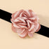 Flower Choker Necklaces for Women Rose Choker Black Velvet Choker Necklace Rosette Camellia Daisy Floral Choker Necklace Black White Flower Choker...