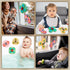 3PCS Suction Cup Spinner Toys for Babies, Fidget Spinners Sensory Bath Toys 6 12 18 Months, Airplane Car Travel Essential 1-3 Year Old Boy Girl Bi...