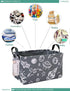 FANKANG Storage Basket,Nursery Hamper Canvas Laundry Basket Foldable with Waterproof PE Coating Storage, Office, Bedroom, Clothes,Toys (Rec-Space ...