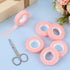 6 Rolls Lash Tape, Makeup Adhesive Tape for Eyeshadow, 1/2''x9.8 Yards Eyelash Tapes, Eyeshadow Tape for Eye Makeup with Eyebrow Scissors, Pink...