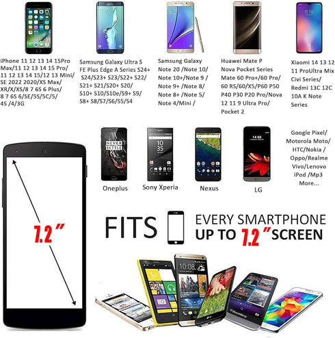 Phone Holder for Running Armband Cell Phone Holder iPhone 15 14 13 12 11 Pro Max Xs Xr X 8 7 Plus SE Mini Galaxy Ultra S24 Note Carrier Pouch, Exe...