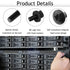 50-Pack M6 x 16mm Computer Rack Mount Cage Screws and Nuts & Washers for Rack Mount Server Cabinet, Rack Mount Screw Cage Nut - Black...
