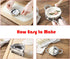 Stainless Steel Dumpling Maker, Pie Gyoza Empanada Press Mold, Ravioli Dumpling Mould Pastry Tools, 1 Set, Small+Big...
