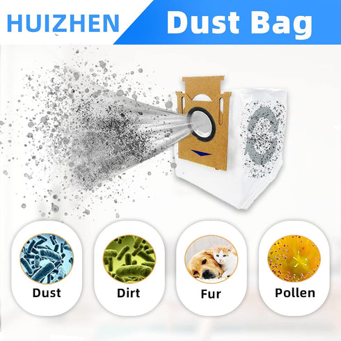 Spare Accessories for Yeedi Vac/Vac Station/Vac Max/Vac 2 Pro Robotic Vacuum Cleaner Replacement Parts Kit, Main Roller Brush Side Brush Hepa Filt...