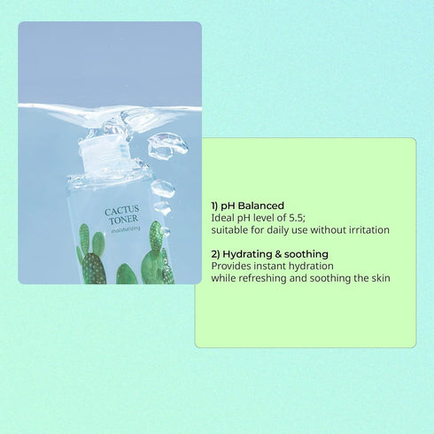 Yadah Cactus Toner 7.1 Fluid Ounce, Cruetly Free Prickly Pear Hypoallergenic Moisturizing Skin Care...