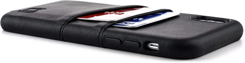 Dockem Wallet Case for iPhone X/XS: Built-in Metal Plate for Magnetic Mounting & 2 Credit Card Holders, (5.8" Exec M2, Synthetic Leather, Black)...