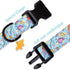 Faygarsle Dog Collar for Small Medium Large Dogs Cute Blue Puppy Collars for Male Dogs Dinosaur Patterned Pet Collars for Summer Spring Wedding Pu...