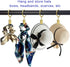 44 Pack Curtain Rings with Clips, Curtain Clip Rings Hooks, Bow Hanger Clips for Hanging Drapery Drapes Bows, Ring 1 inch Interior Diameter, Fits ...