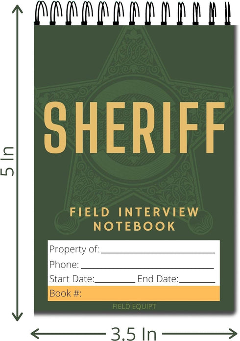Law Enforcement Incident Report Notepads, Sheriff, Security & Police Gear, EDC Officer Notebook, Cop Gifts, Interview Equipment Accessories Book, ...
