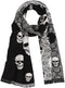 Landisun Women Scarf Men Scarf Skull Shawl Unisex Soft Long Elegant Classical Tassels...