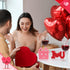 12 Pcs Valentine's Day Cleaning Sponges Cute Kitchen Scrub Sponges Heart Lip Bear Rose Sponge Temperature Sensitive Non Scratch Household Cleaning...